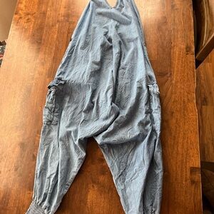 Buddha Pants Blue Denim Jumpsuit